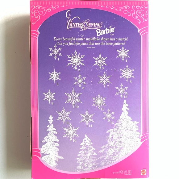 NIB Collectors Winter Evening Barbie - Picture 4 of 6